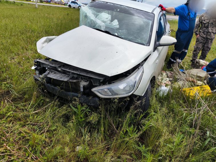 В аварии под Магнитогорском пострадали два водителя